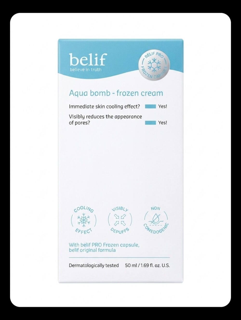 Belif Aqua Bomb Frozen Cream, NIB